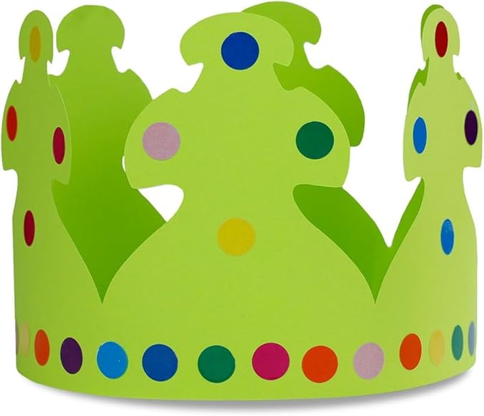 Hygloss Bright Colors Paper Crowns 12 Pack - Paper Crowns for Kids to Decorate - Craft Activity - Blank Crown for Adults - Perfect for Parties, Celebrations - DIY Crown Crafts
