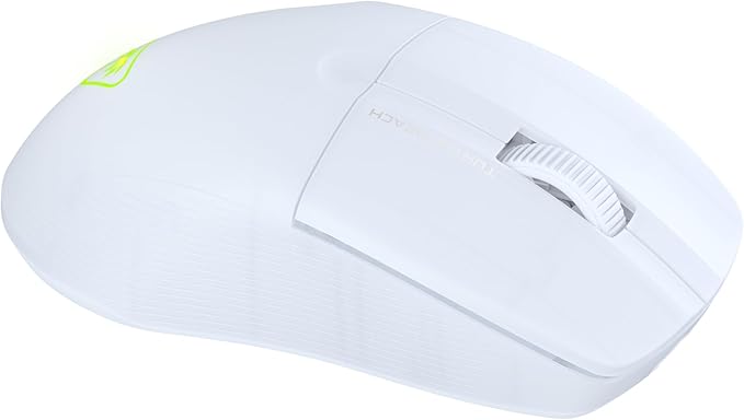 Turtle Beach Pure Air - Ultra-Light Wireless Ergonomic RGB Gaming Mouse, 26K DPI Optical Sensor, 125 Hour Battery, Dual Wireless System, Titan Optical Switches, Bluetooth, RGB Illumination - White