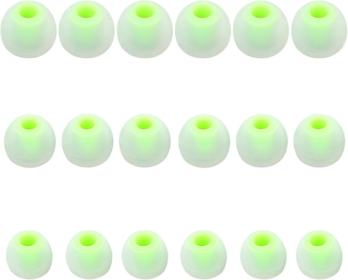 Earbud Replacement Tips Silicone Earbud Tips Earbud Covers Fit for in-Ear Headphones (Inner Hole 3.8mm -5.1mm) Earbud Rubber Tips Eartips 9 Pairs S/M/L