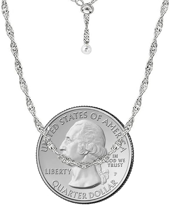 Savlano 925 Sterling Silver Italian Solid 1.5MM Singapore Twist Adjustable Bolo 14-24 Inch Chain Necklace For Women - Made in Italy Comes With a Gift Box