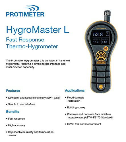 Protimeter BLD7751L Hygromaster L with Short QuikStick Humidity Sensor