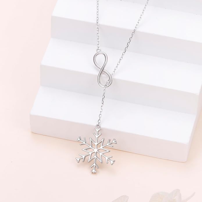 Long Necklace Sterling Silver Larait Bar Y Lariat Long Chain Drop Adjustable Necklace Gift for Her, 30"