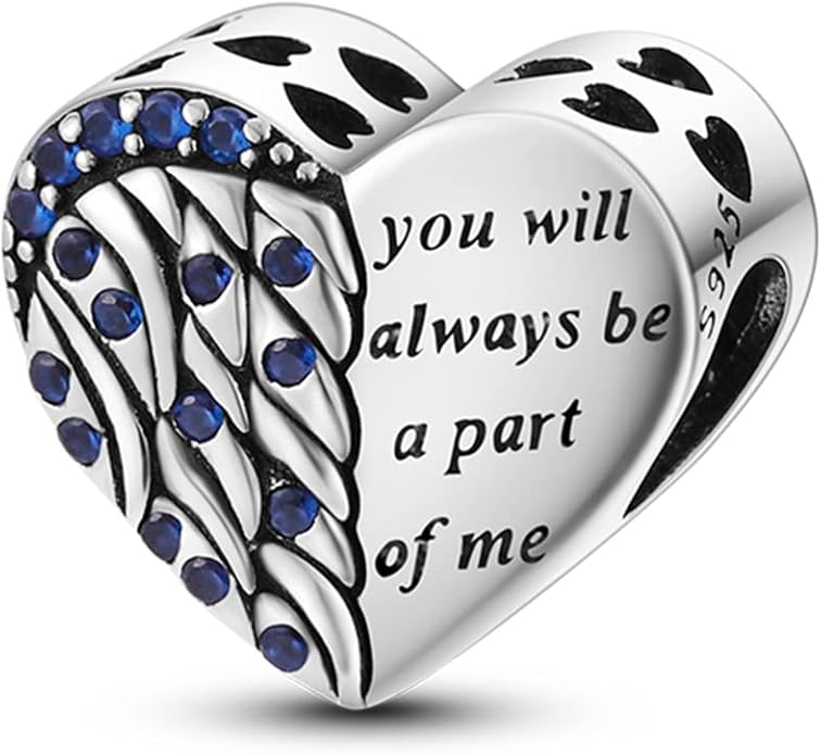 Parmuz 925 Sterling Silver Charm for Bracelet Necklace Dangle Love Mom Ocean travel Butterfly Party Charm Beads Pendants DIY Jewelry for Women