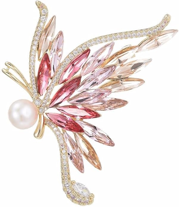 Animal Brooch for Women Girls Rhinestone Animal Brooch Lapel Pin Jewelry Gift for Mom Wife