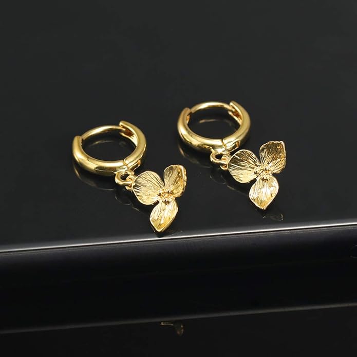 XYJZXY Gold Huggie Small Hoop Earrings with Charm Personalized Snake/Evil Eye/Star/Cross/Lock/Key 18k Gold Plated Crystal Drop Dangle Earrings for Women