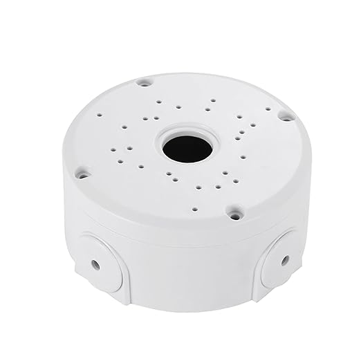 Universal Bullet Security Camera Junction Box Mount Bracket Plastic Rainproof Junction Box Mount Bracket for IP Camera Electric Enclosure, Indoor/Outdoor Wall Cable Junction Base Boxes (1 Pack)