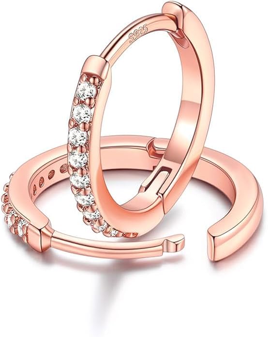 FaithHeart Sterling Silver Hoop Earrings for Women, Hypoallergenic Huggie Hoop Earrings Lightweight Small Cartilage Earrings Hoop Earring Dainty Everyday Earrings 6/8/10/12/14/15/16/18/20mm