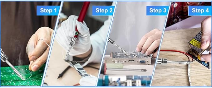 Portable soldering iron, 1100 mAh battery, rechargeable, suitable for home appliance repair, electronic components tin soldering repair, DIY handmade