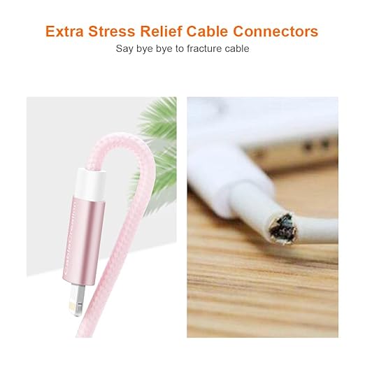 CableCreation USB A to Lightning Cable 6inch, Short iPhone Charging Data Sync Cord [MFi Certified] for iPhone 14/14 Pro, AirPods Pro, iPad, 0.15M, Pink