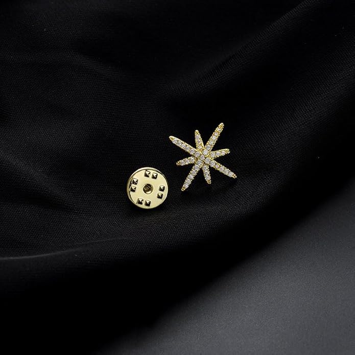 Pearl Flower Brooch for Women - Gold Plated Pearl Flower Pin Rhinestone Buttons Lapel Pin Jewelry - Valentine's Day Gift