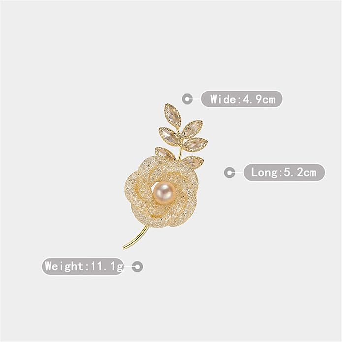 Brooch Pins For Women Fashion, Flower Brooches Jewelry For Women Floral Series Brooches And Pins Designer Lady's Costume