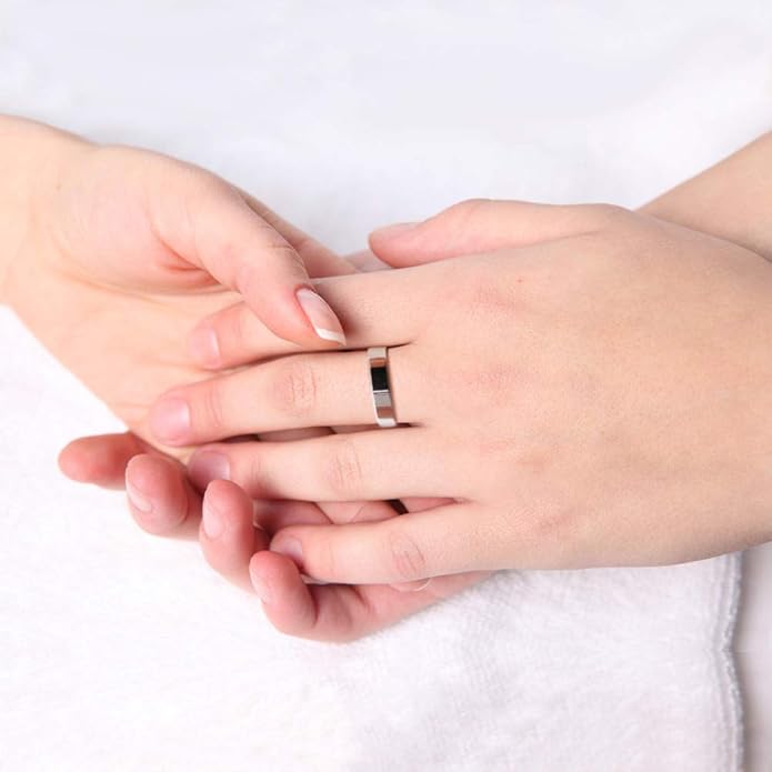 Dankadi Simple Fashion S925 Sterling Silver Ring Smooth Plain Dome Comfort Solid Silver Wedding Ring For Men & Women 3.5 mm 3-13# 24k Real Gold Plated Jewelry