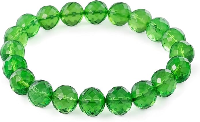 Natural Baltic Amber Bracelet for Women and Men – Stretch Wristband with Faceted Beads, Lightweight Unisex Jewelry Gift for Daily and Casual Wear