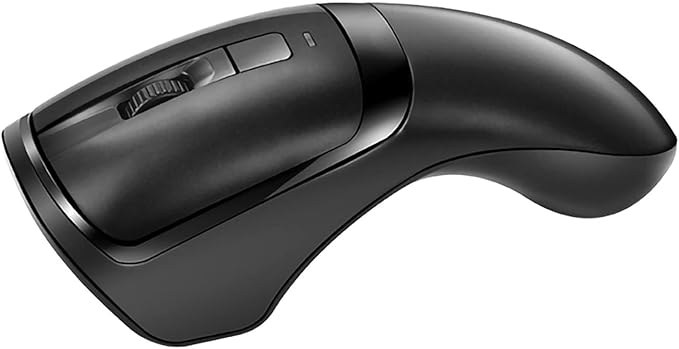 New Wireless Mouse Barcode Scanner, 2-in-1 Design 2D Handheld Barcode Scanner with Wireless Mouse Functions for POS System,Store,Supermarket, Warehouse.(Black)