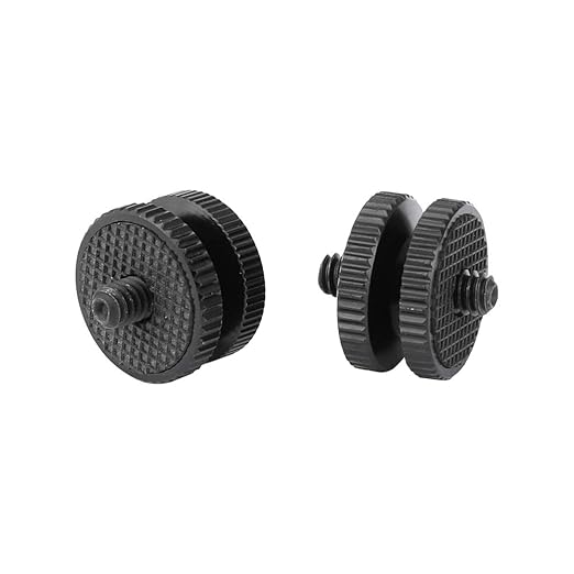 CAMVATE 1/4"-20 Male Thread Screw Double End (2 Pieces) - 2417 (Pack of 2)