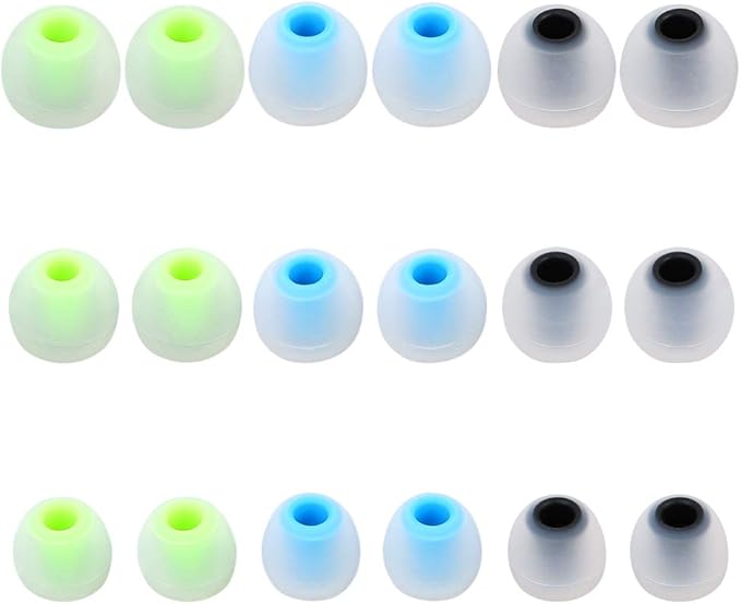 Earbuds Replacement Tips - 9 Pairs SML Eartips Eargels