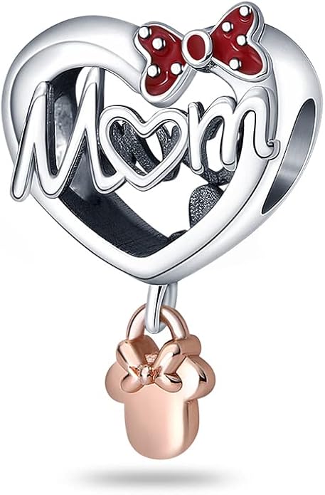 LIGHTDOG 925 Sterling Silver Charm fits Pandora Charm Bracelet Necklaces Pendant Bead Charms Jewelry Gift for Women Family Friends