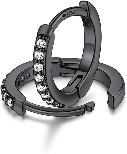 FaithHeart Sterling Silver Hoop Earrings for Women, Hypoallergenic Huggie Hoop Earrings Lightweight Small Cartilage Earrings Hoop Earring Dainty Everyday Earrings 6/8/10/12/14/15/16/18/20mm
