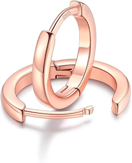 FaithHeart Sterling Silver Hoop Earrings for Women, Hypoallergenic Huggie Hoop Earrings Lightweight Small Cartilage Earrings Hoop Earring Dainty Everyday Earrings 6/8/10/12/14/15/16/18/20mm