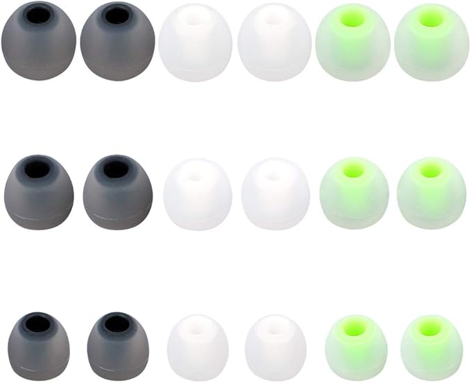 Earbud Replacement Tips - 9 Pairs SML Eargels for Earbuds