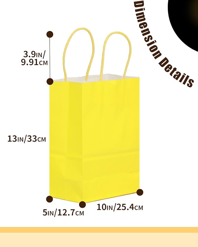 qiqee 13''x10 x5 Large Gift Paper Bags with Handles Bulk 32-Packs Gift Bags 16 Different Senior Color Bags Multiple Uses（Large Size）
