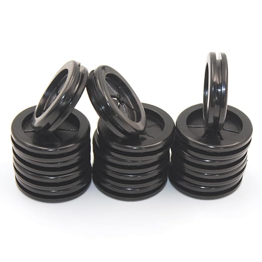 Rubber Grommets for Wiring, 1-1/4 Inch Drill Hole 1 Inch ID, Firewall Grommets Automotive Cable Cords Hoses Protection, Double-Sided Rubber Plugs for Round Holes, 15 Pcs, 26x30 mm