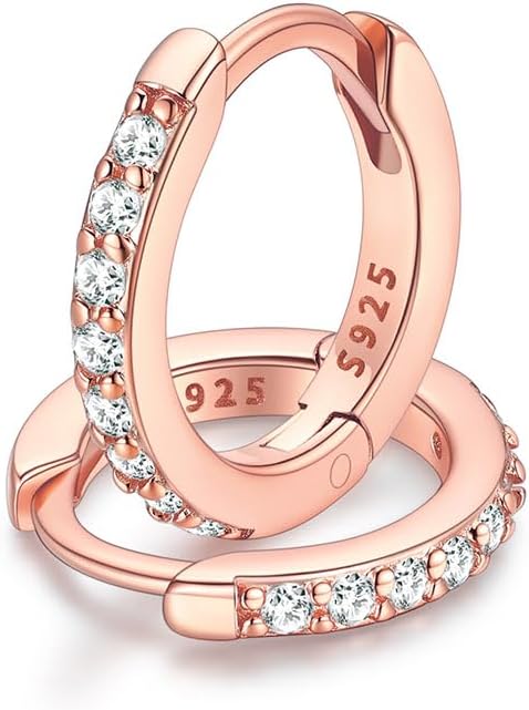 FaithHeart Sterling Silver Hoop Earrings for Women, Hypoallergenic Huggie Hoop Earrings Lightweight Small Cartilage Earrings Hoop Earring Dainty Everyday Earrings 6/8/10/12/14/15/16/18/20mm