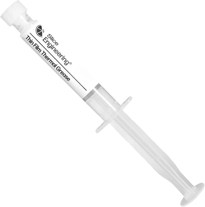 Thin Film Thermal Grease by Slice Engineering | Optimize Heat Transfer | Withstand High Temperatures | Non-Silicone | PTC Heaters | Mako™ Hotend | LEDs | Sensors | Semiconductor Devices (0.5 cc)
