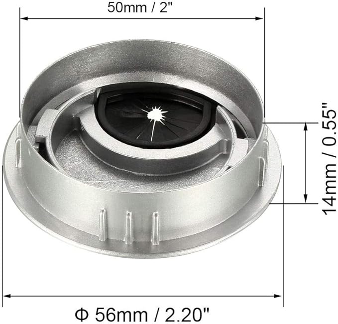 uxcell Cable Hole Cover, 2Inch/50mm Zinc Alloy Desk Wire Cord Cable Grommets Hole Cover for Office PC Desk Cable Cord Organizer, 4Pcs Silver Tone