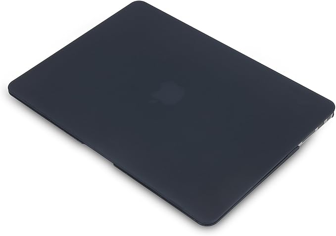 Matt Black Case for MacBook Pro 13 inch M2 M1 A2338 A2289 A2251 A2159 A1989 A1706 2023-2016 Release with Touch ID, 6 in 1 Plastic Hard Shell&Keyboard Cover&Screen Protector&Webcam Cover