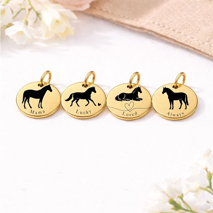 SM Design Mama Animal Charm Set – Set of 4 Stainless Steel Charms – Motherhood & Family Keepsake Jewelry Charmss
