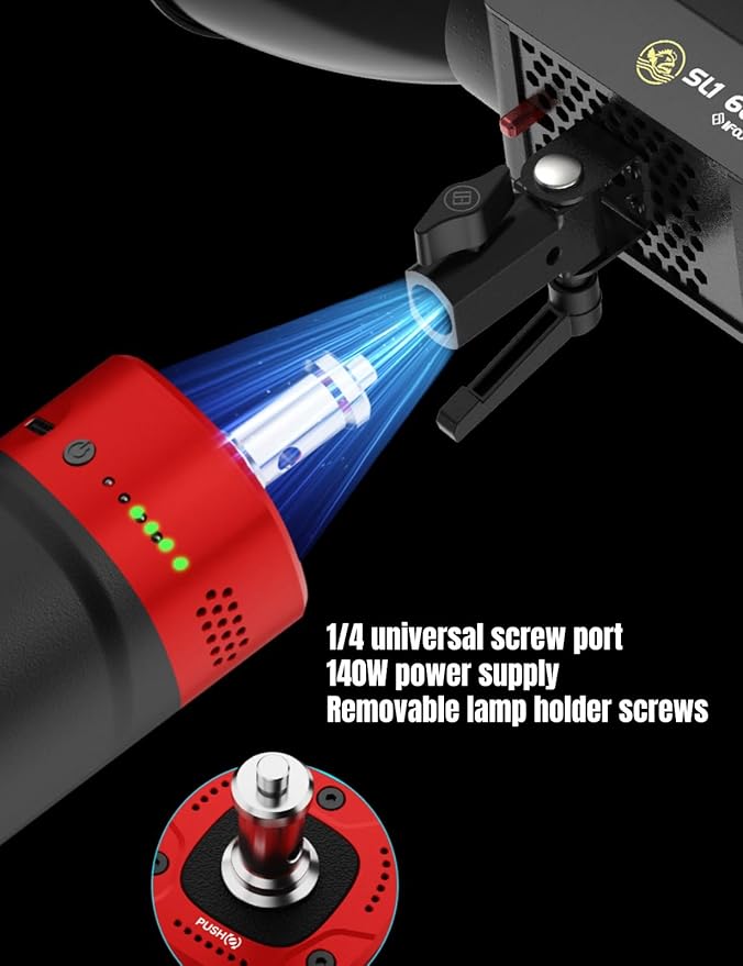 iFootage PD140H 140W Battery Grip – USB-C Portable Charger for Shark Nano Camera Slider,Cameras, Laptops, iPads, and Photography Gear