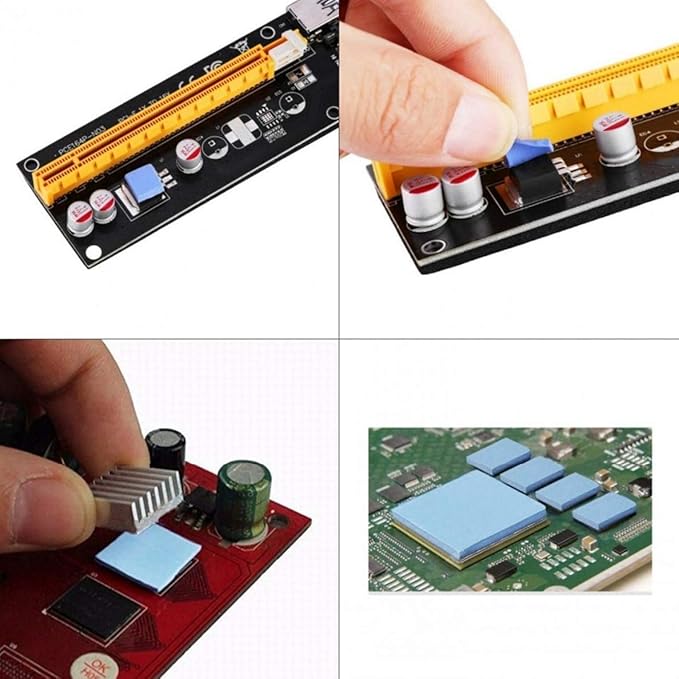 Thermal Pad, 100x100x1.5mm, 6.0 W/mK, Insulated, High Temp Resistant Silicone Pad for IC SSD CPU GPU Heat Sink LED Cooling