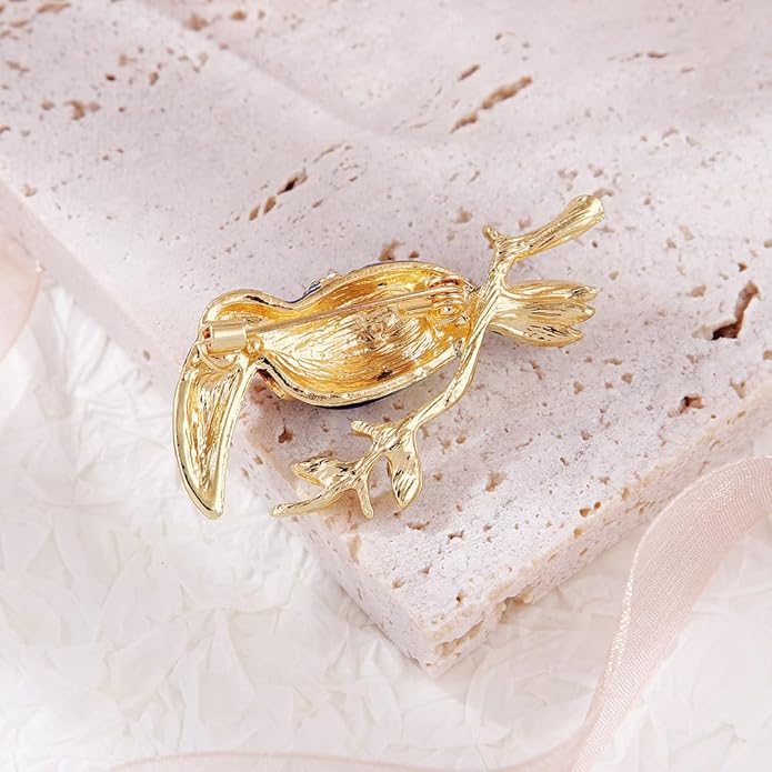 Bird Theme Brooch Pin Cute Bird Animal Brooches Accessories Christmas Birthday Gift for Women