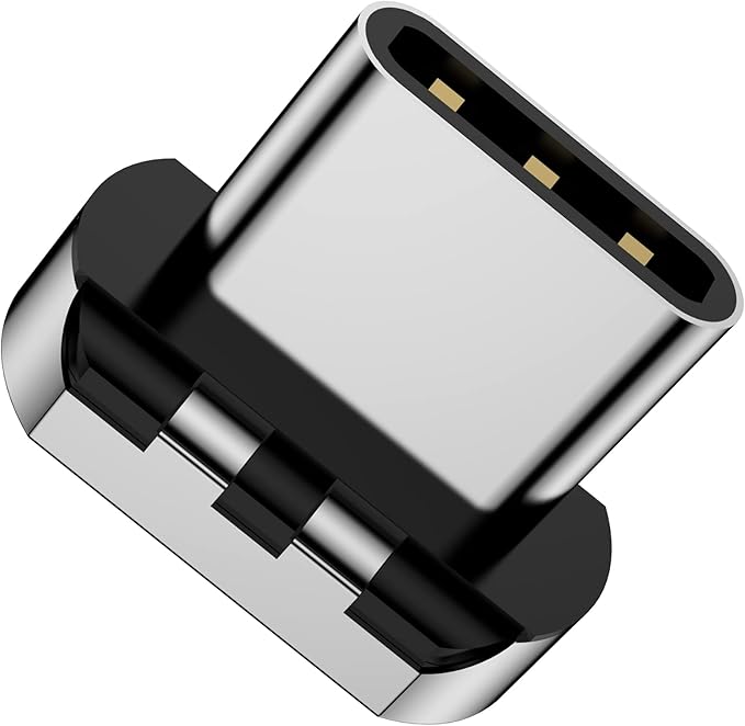 Magnetic Connector Tips Head for USB-C Android Devices (4 Pack), only Compatible 5A Magnetic Charging Cable or Magnetic Adapter