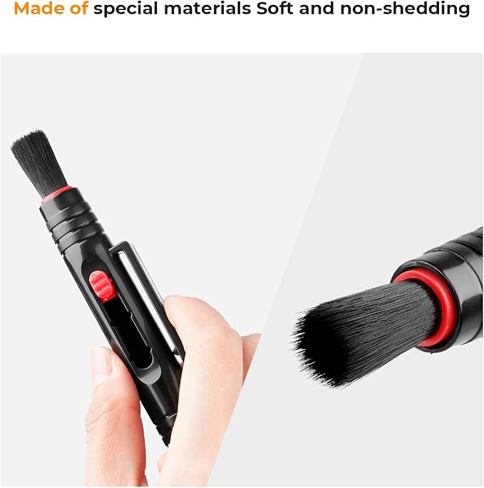 K&F CONCEPT Professional Lens Cleaning Pen*3 with Soft Brush, Carbon Head Lens Cleaning Pen Compatible with Canon, Nikon, Pentax, Sony Digital Camera Cleaning,AR VR Glasses Cleaning