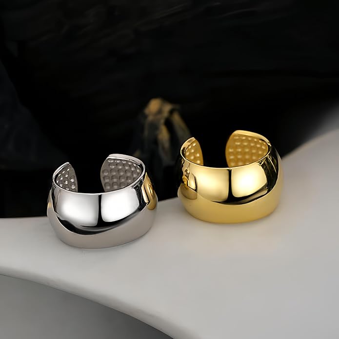 JO WISDOM Cuff Earrings 925 Sterling Silver Ear Cuff Earrings Non-Piercing Clip On Earrings Cartilage Cuff Earrings Conch Wrap Ear Cuffs Fine Jewelry for Women