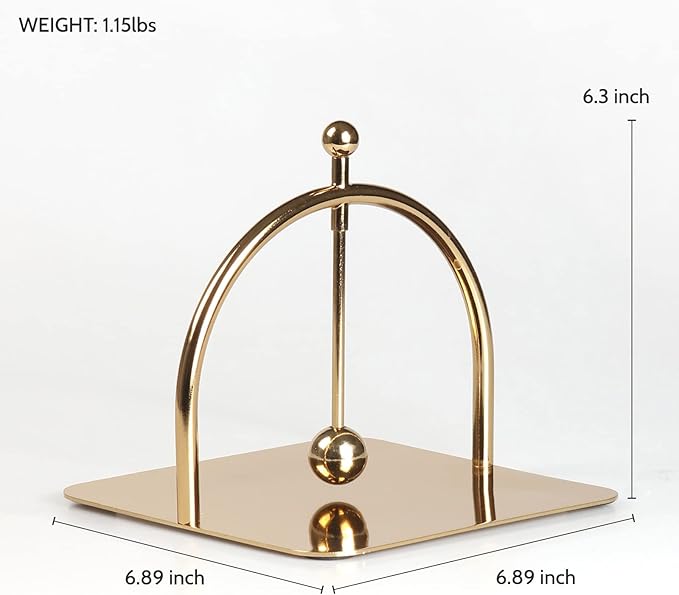 Alloy Napkin Holder - Modern Style Luxury Napkin Holder for Tables, Dining, Picnic, Home Decor, Celebration Party (Metal)