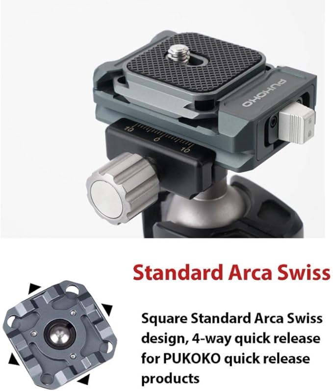 Camera Quick Release Plate Kit,w 1/4" to 3/8" Screw Thread,Quick Release System QR Plate Camera Tripod Mount Adapter for Canon/Sony/Nikon Cameras/Zhiyun/Feiyu/DJI
