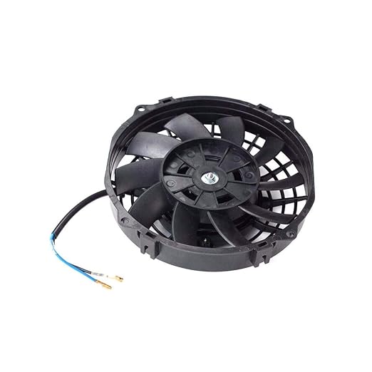 7 Inch Universal Slim Fan Push Pull Electric Radiator Cooling Fan 12V 80W Mount Kit Black Set of 2