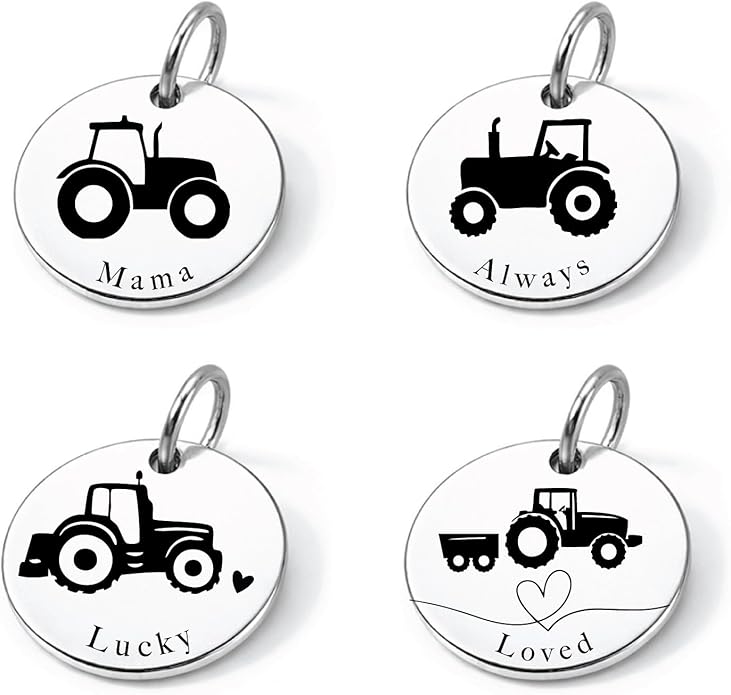 SM Design Mama Animal Charm Set – Set of 4 Stainless Steel Charms – Motherhood & Family Keepsake Jewelry Charmss