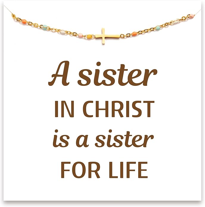 STORYJEWELLERY Friend Bracelet, Friendship Gifts for Women, Friendship Bracelets, Cross Bracelets, BFF Gift, Birthday Valentines Day Gifts for Friend, Religious & Christian Gift