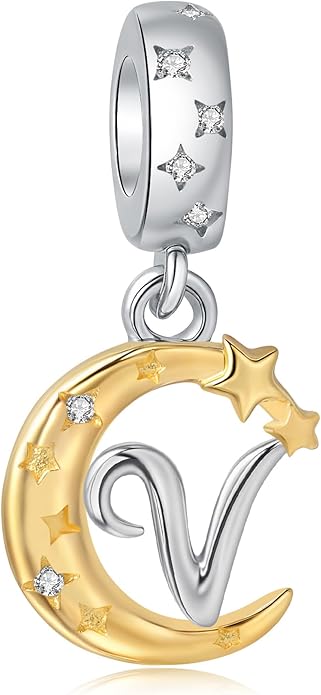 925 Sterling Silver Letter Charms fit Pandora Charms Bracelets fit Women Christmas Birthday Gift