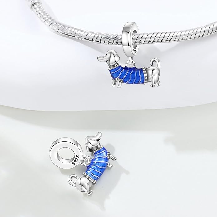Cute Panda Animal 925 Sterling Silver Charms for Bracelets and Necklace Dangle Pendants Butterfly Elephant Dog Bead Jewelry Present for Women Family Friends