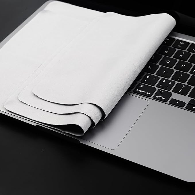 3 Pack Microfiber Liner Cleaning Cloth 13" with Screen Keyboard Imprint Protection, Laptop Keyboard Protector Compatible with MacBook Pro/AIR 13" and MacBook PRO 14"