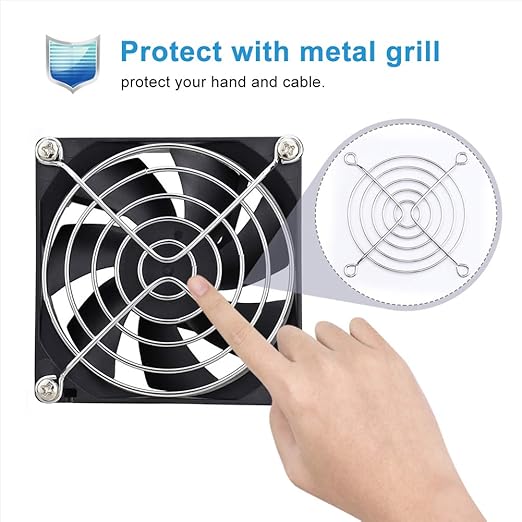 Wathai 80mm x 80mm x 25mm USB Fan 5V for Computer Laptop Router DVR Xbox Cooling 2 Packs