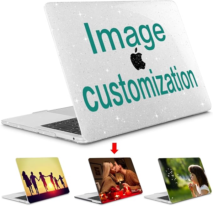 May Chen Compatible with MacBook Pro 13 inch Case with Touch Bar 2022 2021 2020 Release A2338 M1/M2 A2251 A2289, Plastic Hard Shell Case with Keyboard Cover, Custom Personalized Image