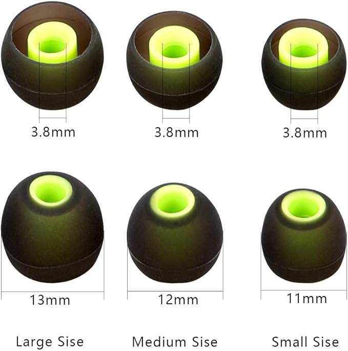 Brandless Earbud Replacement Tips - 9 Pairs SML Eargels for Earbuds