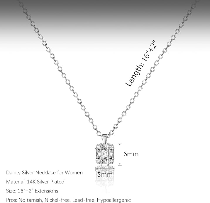 Diamond Pendant Necklace for Women, Dainty Gold Necklace 18k Gold Plated Paperclip Choker Necklaces Cute Open Oval Necklaces Simple Gold Necklace Jewelry Gifts for Women Trendy