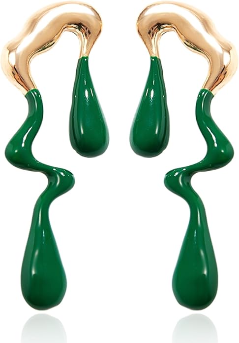 Teardrop Earrings Gold Palated Earrings Large Irregular Geometric Studs Big Lightweight Waterdrop Earrings Jewelry for Women